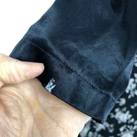 Innovare Black floral Maxi dress with  Long sleeve size 8 - Picture 12 of 14